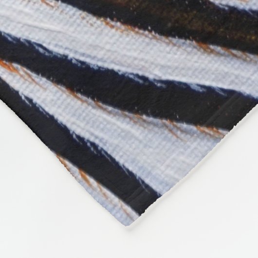 Zebra schilderen fleece deken (Hoek)