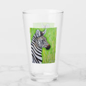 Zebra schilderen glas (Achterkant)