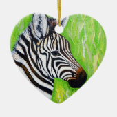 Zebra schilderen keramisch ornament (Voorkant)