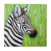 Zebra schilderen tegeltje (Voorkant)