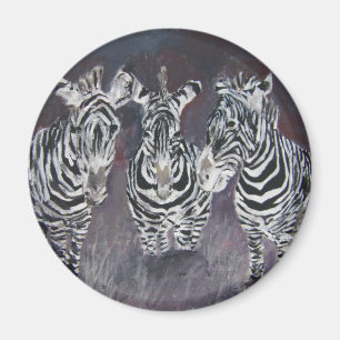 zebra-schilderij magneet