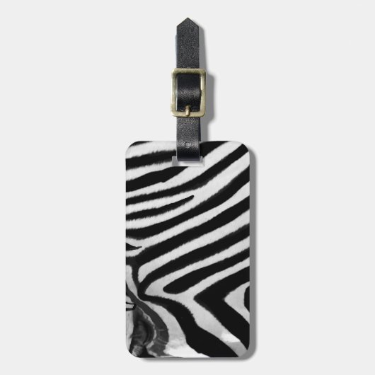 Zebra,Seeking_Bagagelabel Bagagelabel (Voorkant verticaal)