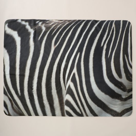 Zebra Sherpa Deken (Voorkant (horizontaal))