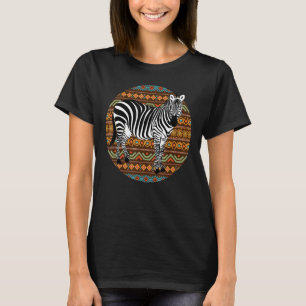 Zebra-shirt voor mannen in Afrika dierentuin T-shirt