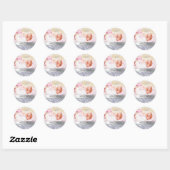 Zebra Sieraden Baby Meisje Sticker Zilver (Vel)