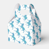 Zebra Silhouette Blue en White Bedankdoosjes (Achterkant)
