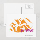 Zebra Sinaasappel Briefkaart (Voorkant / Achterkant)