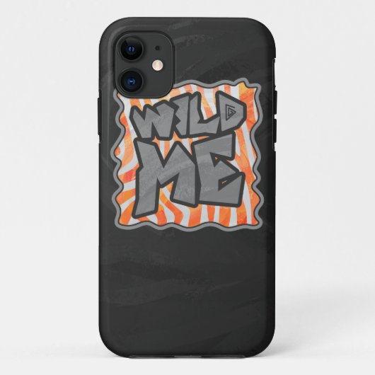 Zebra Sinaasappel en wit Case-Mate iPhone Case (Achterkant)