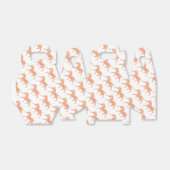 Zebra Sinaasappel en wit Silhouette Bedankdoosjes (Uitgevouwen)