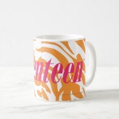 Zebra Sinaasappel Koffiemok (Voorkant rechts)