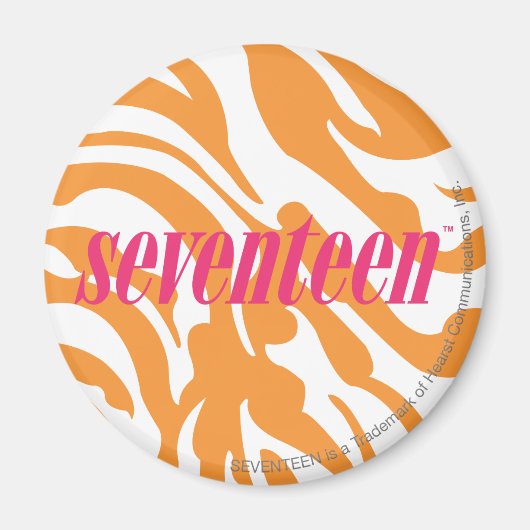 Zebra Sinaasappel Magneet (Voorkant)