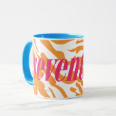 Zebra Sinaasappel Mok (Voorkant links)