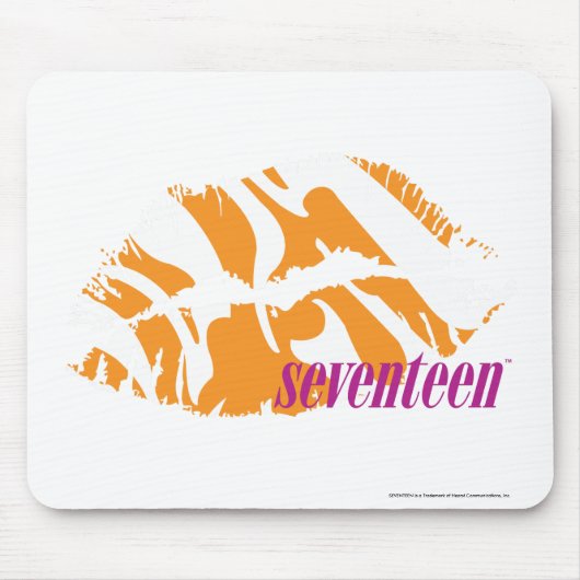 Zebra Sinaasappel Muismat (Voorkant)