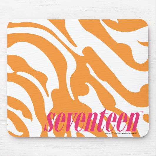 Zebra Sinaasappel Muismat (Voorkant)