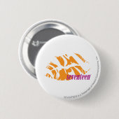Zebra Sinaasappel Ronde Button 5,7 Cm (Voorkant /achterkant)
