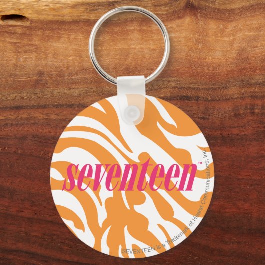 Zebra Sinaasappel Sleutelhanger (Voorkant)