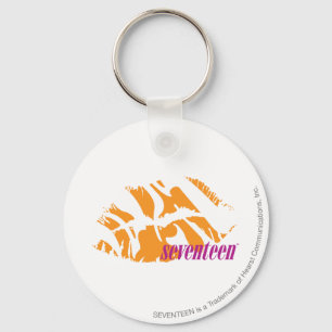 Zebra Sinaasappel Sleutelhanger
