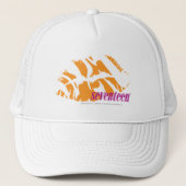 Zebra Sinaasappel Trucker Pet (Voorkant)
