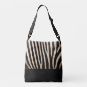 Zebra Skin Collectie Crossbody Bag Crossbody Tas (Achterkant)