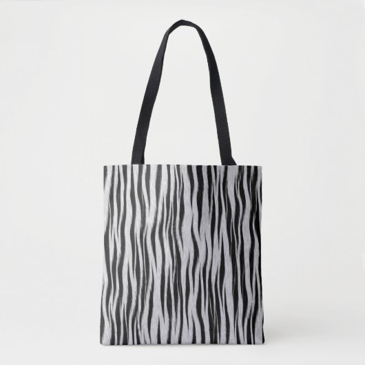 Zebra Skin Print Pattern-6665 Tote Bag (Voorkant)