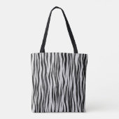 Zebra Skin Print Pattern-6665 Tote Bag (Achterkant)