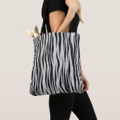 Zebra Skin Print Pattern-6665 Tote Bag (Dichtbij)