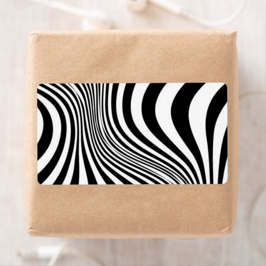 Zebra Skin Print Texture Pattern-88488 Etiket (Insitu)