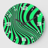 Zebra Skin Print Texture Pattern-88488 Grote Klok (Voorkant)