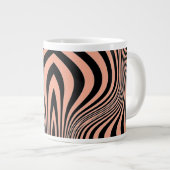 Zebra Skin Print Texture Pattern-88488 Grote Koffiekop (Voorkant rechts)
