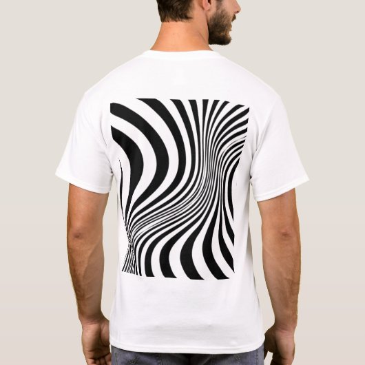 Zebra Skin Print Texture Pattern-88488 T-shirt (Achterkant)