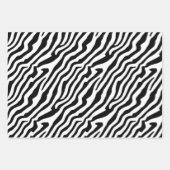 Zebra Skin Texture Stripes Black en White Inpakpapier Vel (Voorkant)