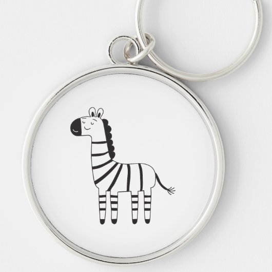Zebra Sleutelhanger (Voorkant)