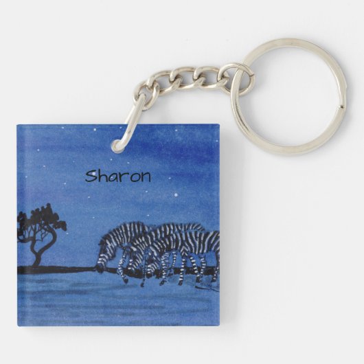 Zebra Sleutelhanger (Achterkant)