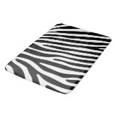 Zebra snijdt het patroon zwart-wit en je ideeën badmat (Gekanteld)
