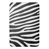 Zebra snijdt het patroon zwart-wit en je ideeën badmat (Voorkant Verticaal)
