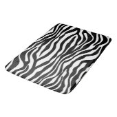 Zebra snijdt het patroon zwart-wit en je ideeën badmat (Gekanteld)