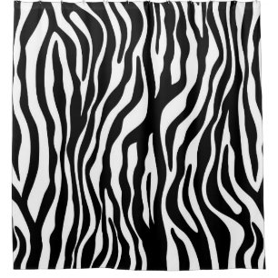 Zebra snijdt het patroon zwart-wit en je ideeën douchegordijn