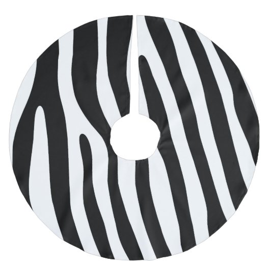 Zebra snijdt het patroon zwart-wit en je ideeën kerstboom rok (Voorkant)