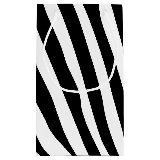 Zebra snijdt het patroon zwart-wit en je ideeën klein cadeauzakje (Achterkant)