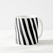Zebra snijdt het patroon zwart-wit en je ideeën koffiemok (Voorkant rechts)