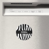 Zebra snijdt het patroon zwart-wit en je ideeën magneet (Insitu (Vaatwasser))