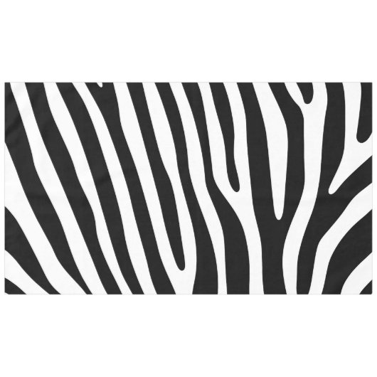 Zebra snijdt het patroon zwart-wit en je ideeën tafelkleed (Voorkant (Horizontaal))