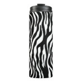 Zebra snijdt het patroon zwart-wit en je ideeën thermosbeker (Voorkant)