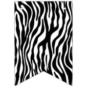 Zebra snijdt het patroon zwart-wit en je ideeën vlaggetjes (Derde vlag)