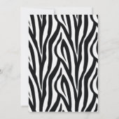 Zebra Snorhaar Verjaardag - Zwart & Lichtgroen Kaart (Achterkant)
