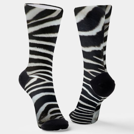 Zebra Sokken (Gebogen)