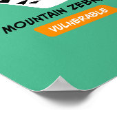 Zebra Soort KunstPoster Poster (Hoek)