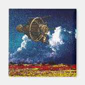 Zebra Space Patrol Magneet (Voorkant)