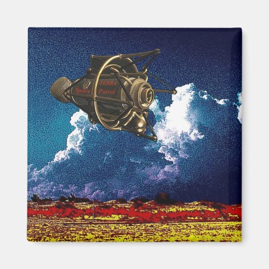 Zebra Space Patrol Magneet (Voorkant)