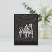 Zebra speelgoed briefkaart (Staand voorkant)
